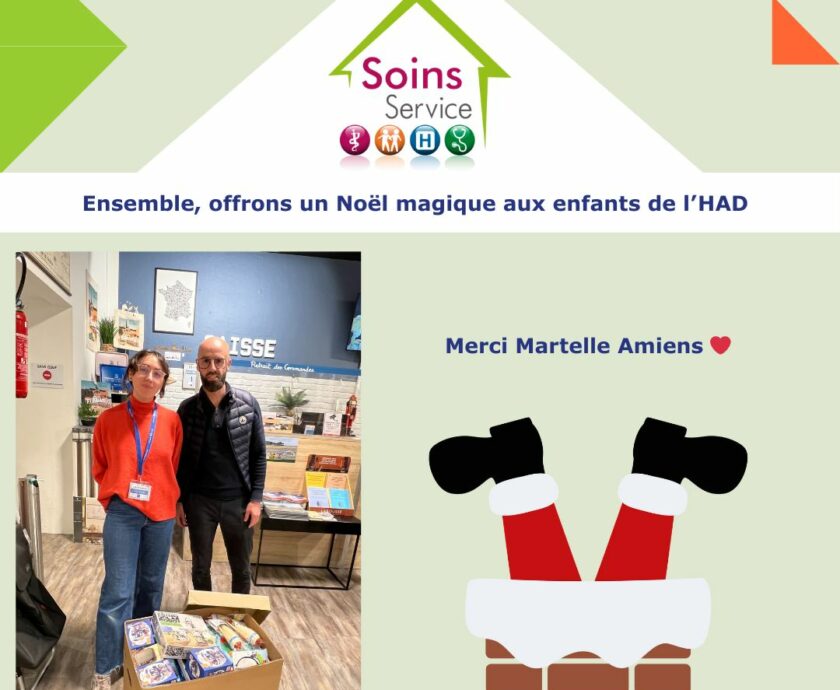 Ensemble, offrons un Noël magique aux enfants de l'HAD - Merci Martelle Amiens